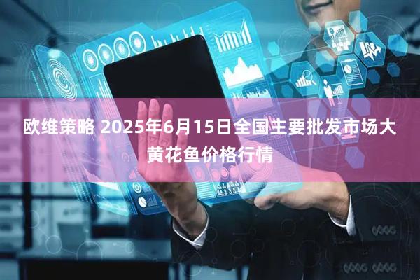 欧维策略 2025年6月15日全国主要批发市场大黄花鱼价格行情