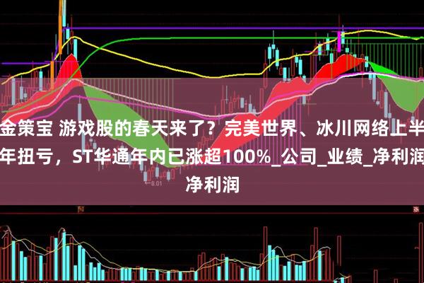 金策宝 游戏股的春天来了？完美世界、冰川网络上半年扭亏，ST华通年内已涨超100%_公司_业绩_净利润