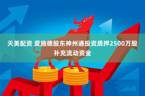 天美配资 爱施德股东神州通投资质押2500万股补充流动资金